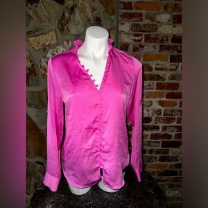 New! Express, pink, slimfit, small, womens, activewear, casual wear, longsleeve.
